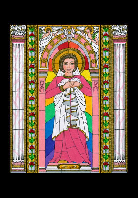 St. Agatha - Holy Card by Brenda Nippert - Trinity Stores