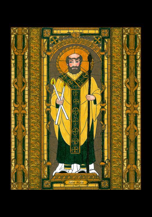 St. Blaise - Holy Card