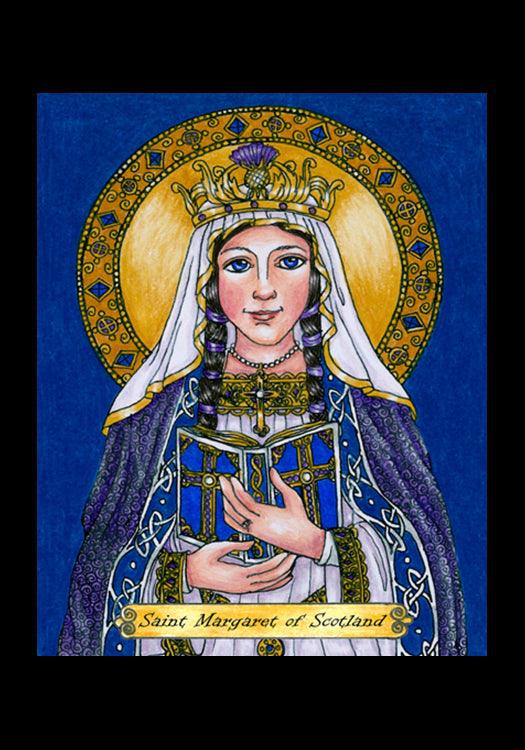 St. Margaret of Scotland - Holy Card
