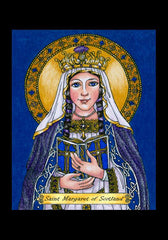 Holy Card - St. Margaret of Scotland by B. Nippert