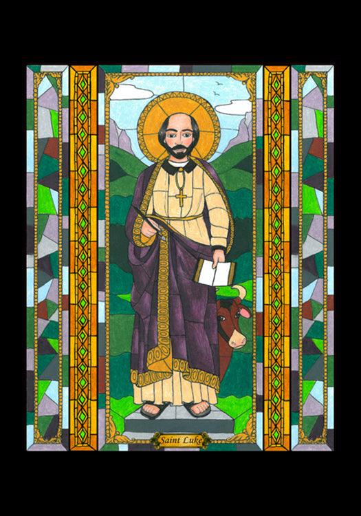 St. Luke the Evangelist - Holy Card by Brenda Nippert - Trinity Stores