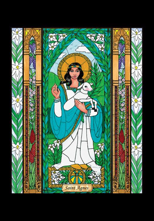 St. Agnes - Holy Card by Brenda Nippert - Trinity Stores