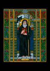 Holy Card - St. Benedict of Nursia by B. Nippert