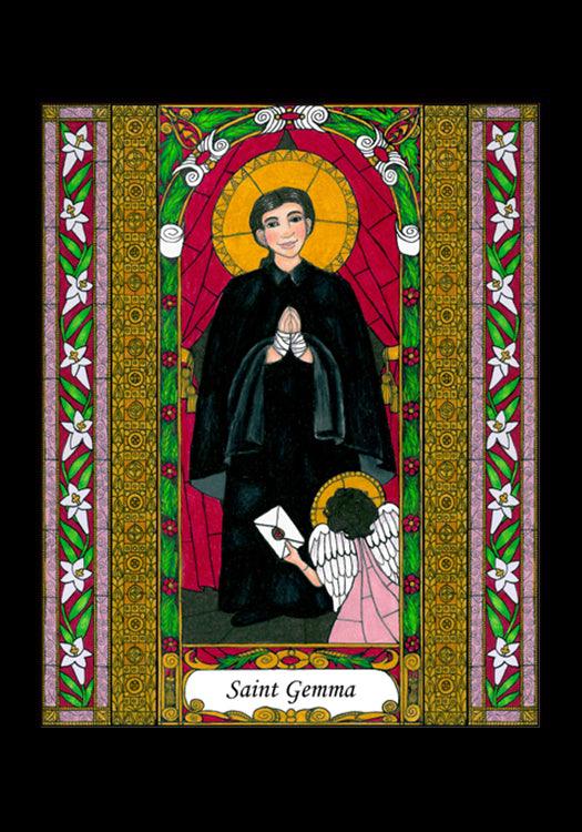 St. Gemma - Holy Card by Brenda Nippert - Trinity Stores