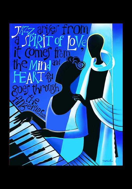 Jazz Arises From a Spirit of Love - Holy Card by Br. Mickey McGrath, OSFS - Trinity Stores