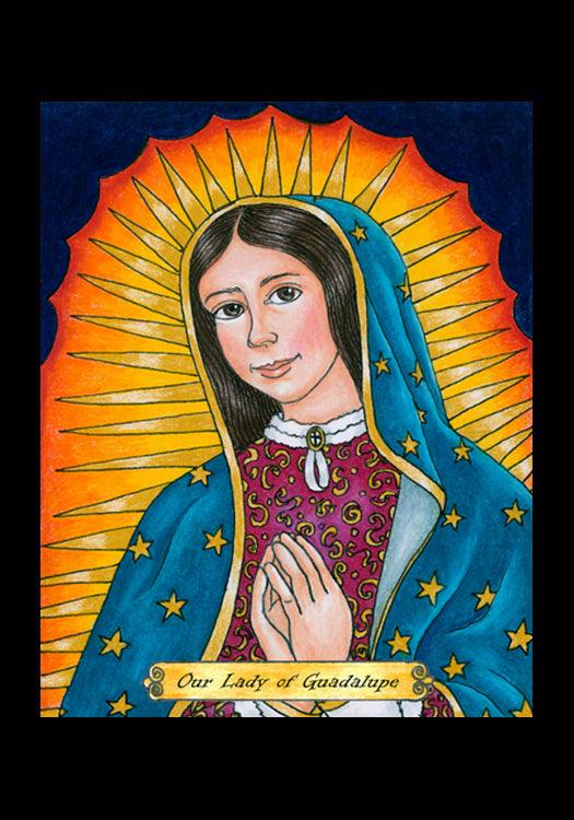 Our Lady of Guadalupe - Holy Card by Brenda Nippert - Trinity Stores