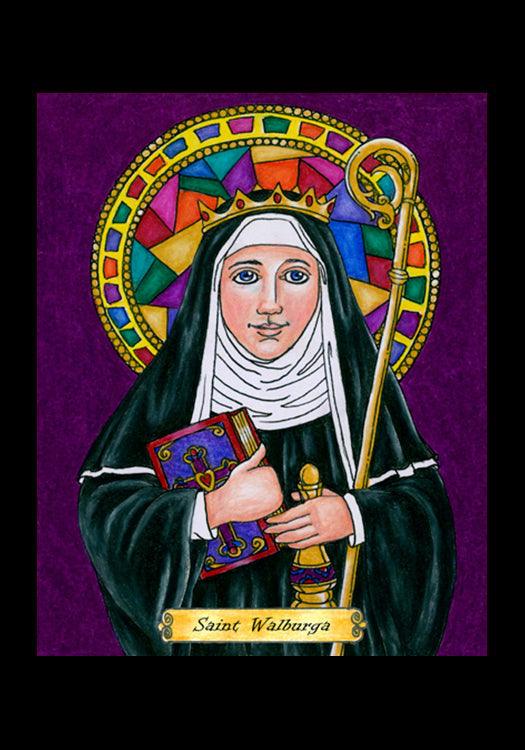 St. Walburga - Holy Card by Brenda Nippert - Trinity Stores
