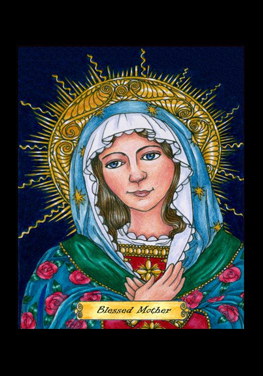 Blessed Mary Mother of God - Holy Card