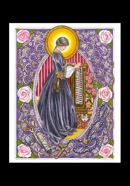 St. Zelie Martin - Holy Card by Brenda Nippert - Trinity Stores