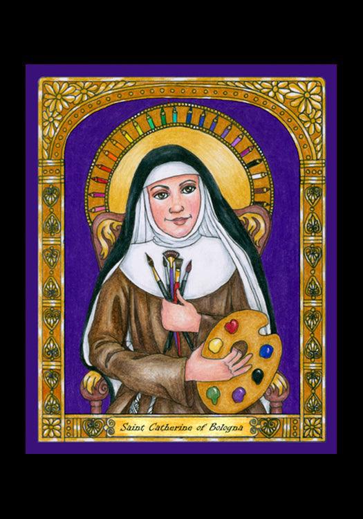 St. Catherine of Bologna - Holy Card