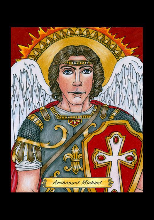 St. Michael Archangel - Holy Card by Brenda Nippert - Trinity Stores