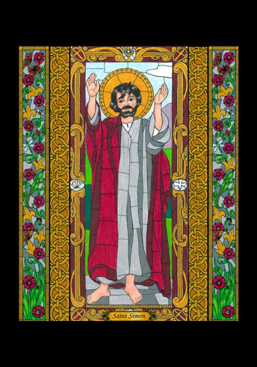 St. Simon the Apostle - Holy Card