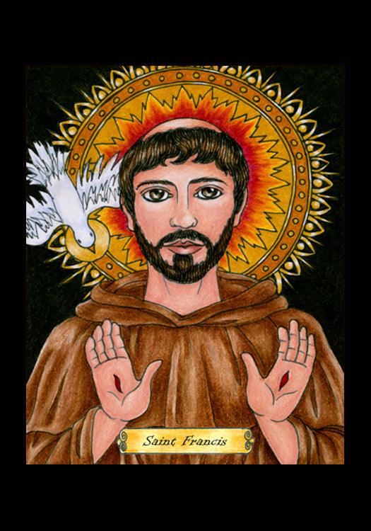St. Francis of Assisi - Holy Card by Brenda Nippert - Trinity Stores