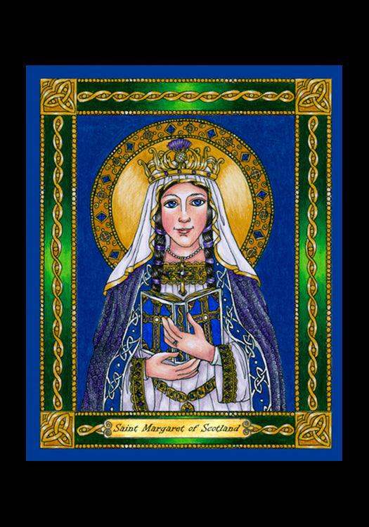 St. Margaret of Scotland - Holy Card by Brenda Nippert - Trinity Stores