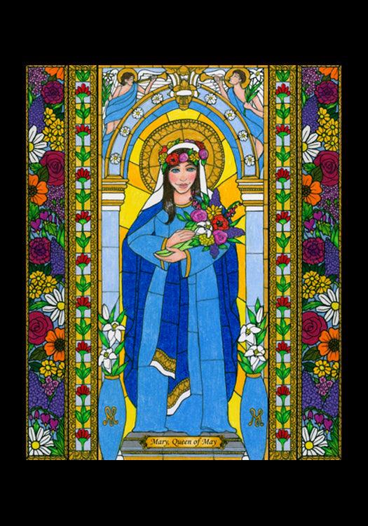 Mary, Queen of May - Holy Card by Brenda Nippert - Trinity Stores