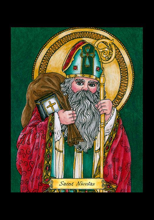 St. Nicholas - Holy Card by Brenda Nippert - Trinity Stores