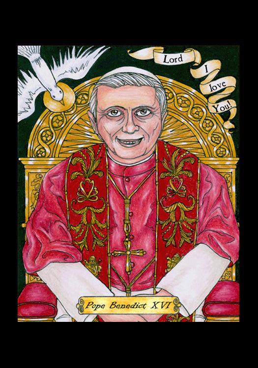 Benedict XVI - Holy Card by Brenda Nippert - Trinity Stores