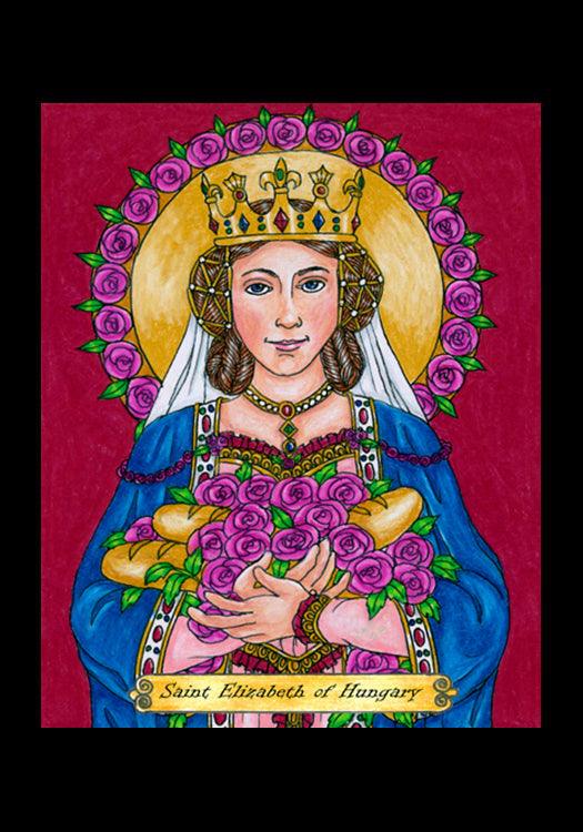 St. Elizabeth of Hungary - Holy Card