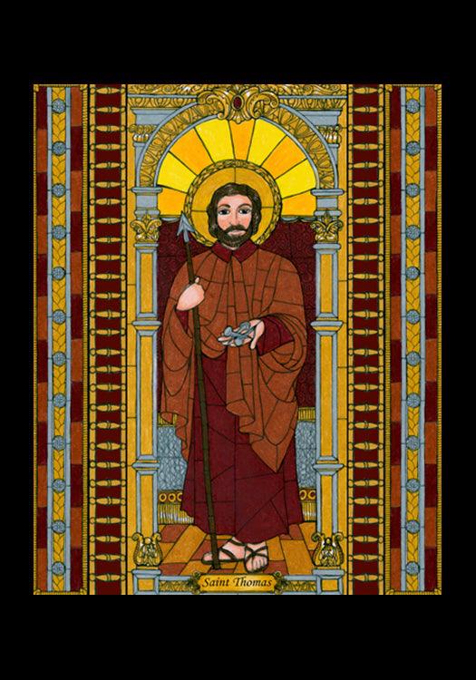 St. Thomas the Apostle - Holy Card by Brenda Nippert - Trinity Stores