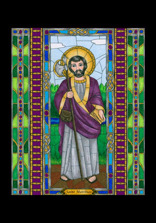St. Matthias the Apostle - Holy Card by Brenda Nippert - Trinity Stores