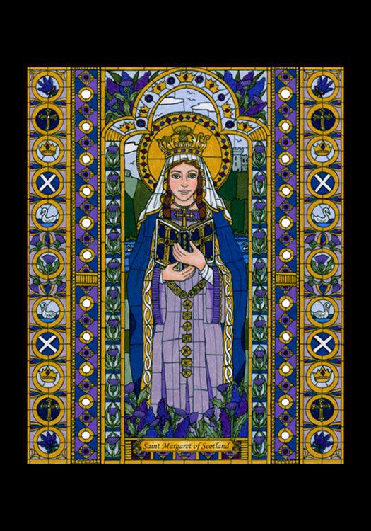 St. Margaret of Scotland - Holy Card
