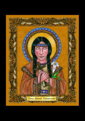 Holy Card - St. Kateri Tekakwitha by B. Nippert