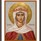 Wall Frame Espresso, Matted - St. Abigail by Joan Cole - Trinity Stores