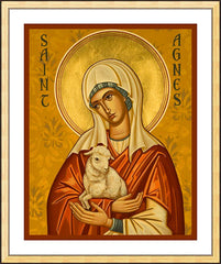 Wall Frame Gold - St. Agnes by J. Cole