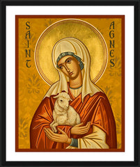 Wall Frame Black - St. Agnes by J. Cole