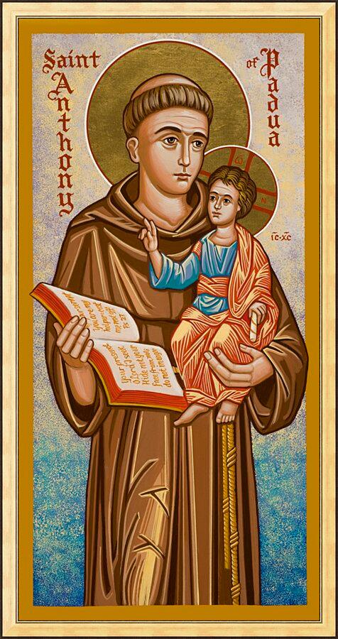 Wall Frame Gold - St. Anthony of Padua by J. Cole – Trinity Stores