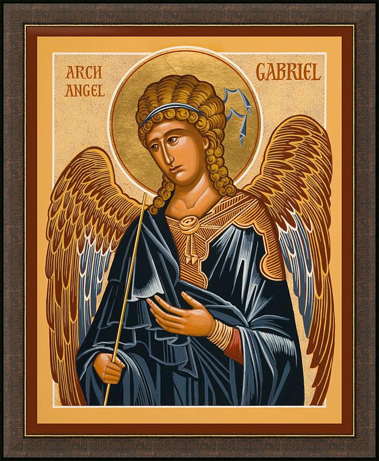 Wall Frame Espresso - St. Gabriel Archangel by J. Cole