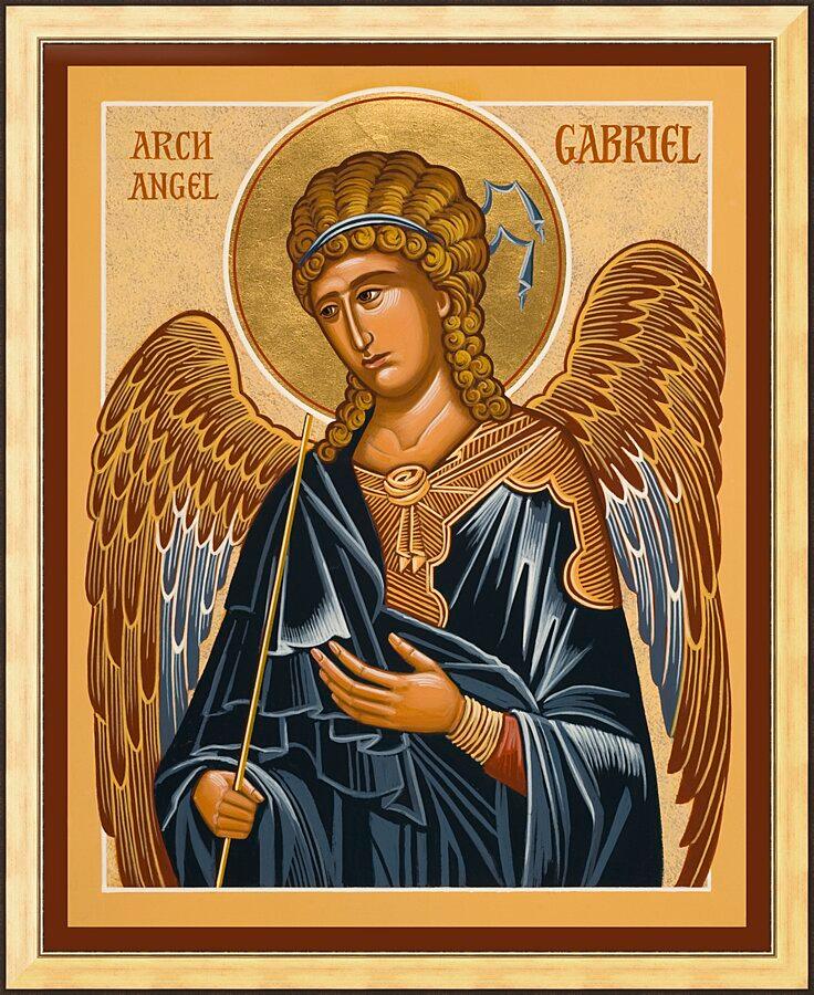 Wall Frame Gold - St. Gabriel Archangel by J. Cole