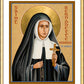 Wall Frame Gold, Matted - St. Bernadette of Lourdes by Joan Cole - Trinity Stores