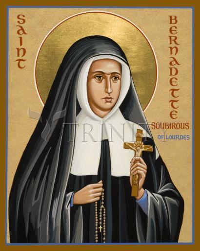 Acrylic Print - St. Bernadette of Lourdes by J. Cole