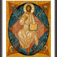 Wall Frame Espresso, Matted - Christ Enthroned by Joan Cole - Trinity Stores