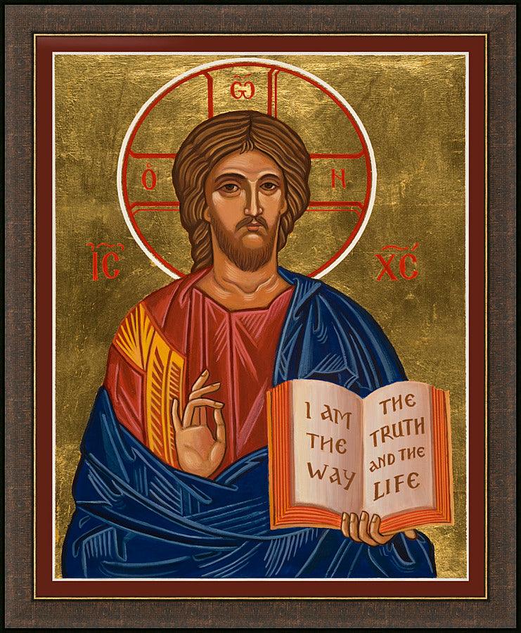 Wall Frame Espresso - Christ the Teacher by Joan Cole - Trinity Stores