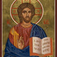 Wall Frame Espresso, Matted - Christ the Teacher by Joan Cole - Trinity Stores