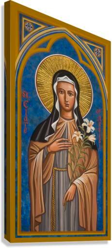 Canvas Print - St. Clare of Assisi by J. Cole