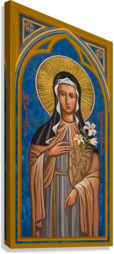 Canvas Print - St. Clare of Assisi by Joan Cole - Trinity Stores