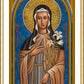 Wall Frame Gold, Matted - St. Clare of Assisi by Joan Cole - Trinity Stores