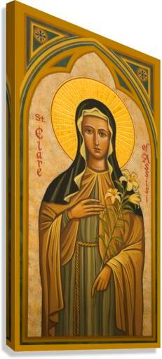 Canvas Print - St. Clare of Assisi by J. Cole