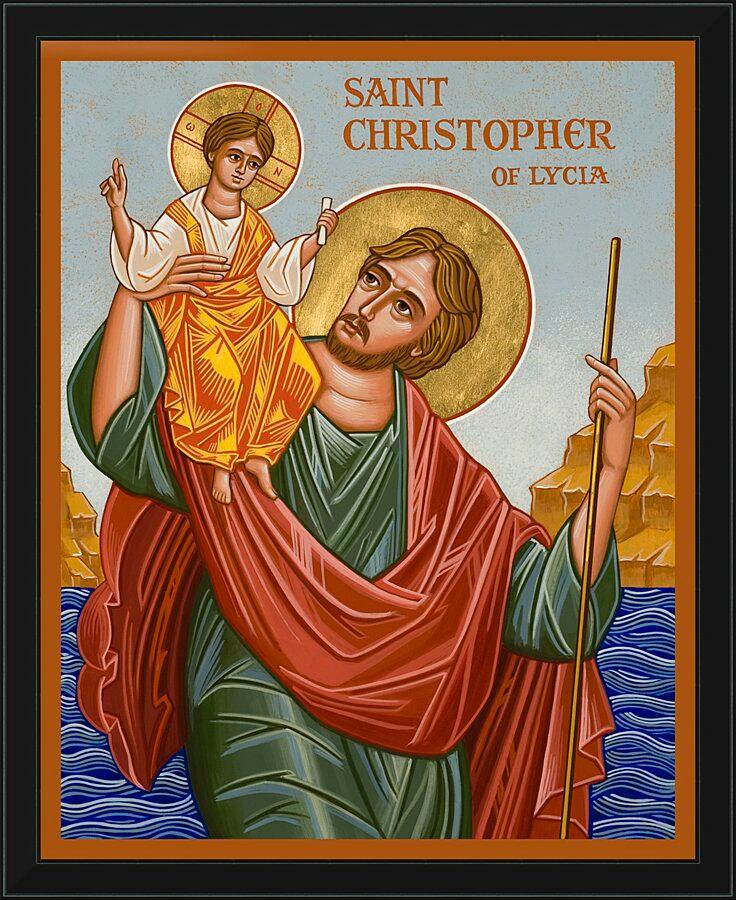 Wall Frame Black - St. Christopher by J. Cole