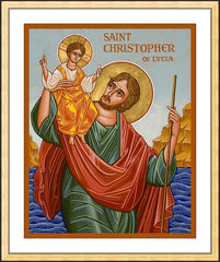 Wall Frame Gold - St. Christopher by J. Cole