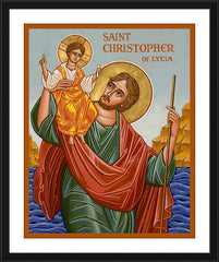 Wall Frame Black - St. Christopher by J. Cole