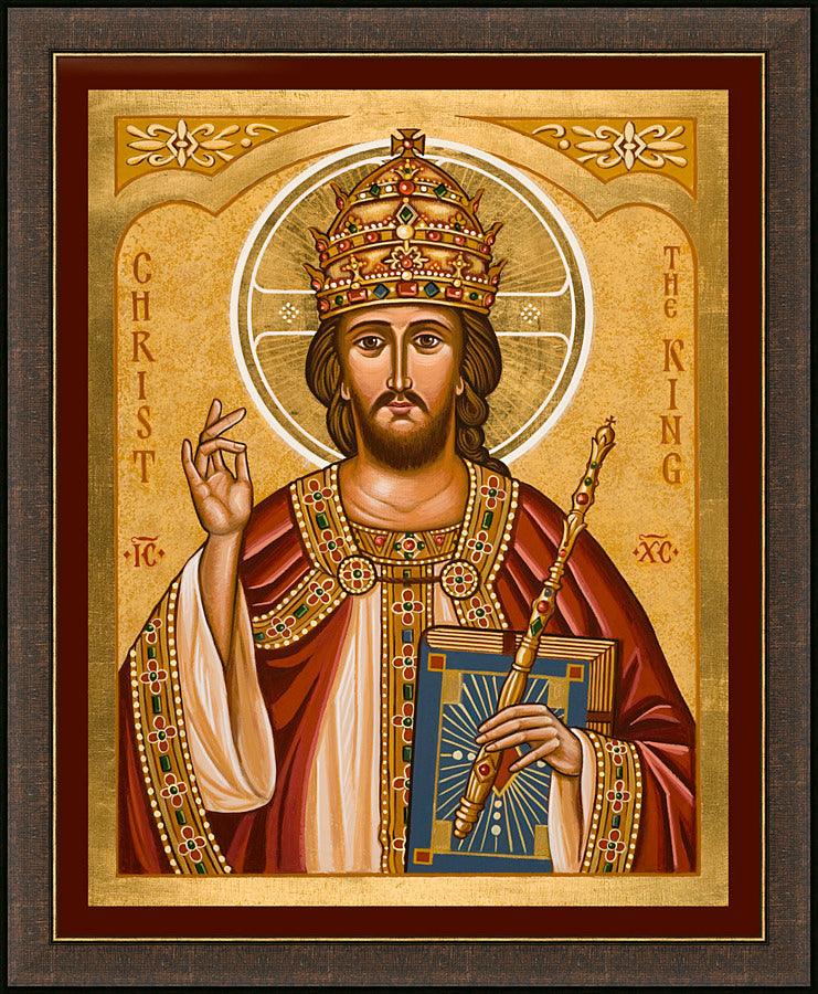 Wall Frame Espresso - Christ the King by Joan Cole - Trinity Stores