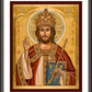 Wall Frame Espresso, Matted - Christ the King by Joan Cole - Trinity Stores