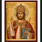 Wall Frame Black, Matted - Christ the King by J. Cole