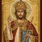 Wall Frame Espresso, Matted - Christ the King by Joan Cole - Trinity Stores