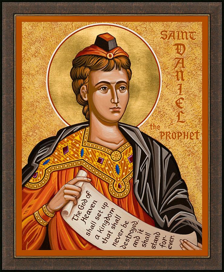 Wall Frame Espresso - St. Daniel the Prophet by Joan Cole - Trinity Stores