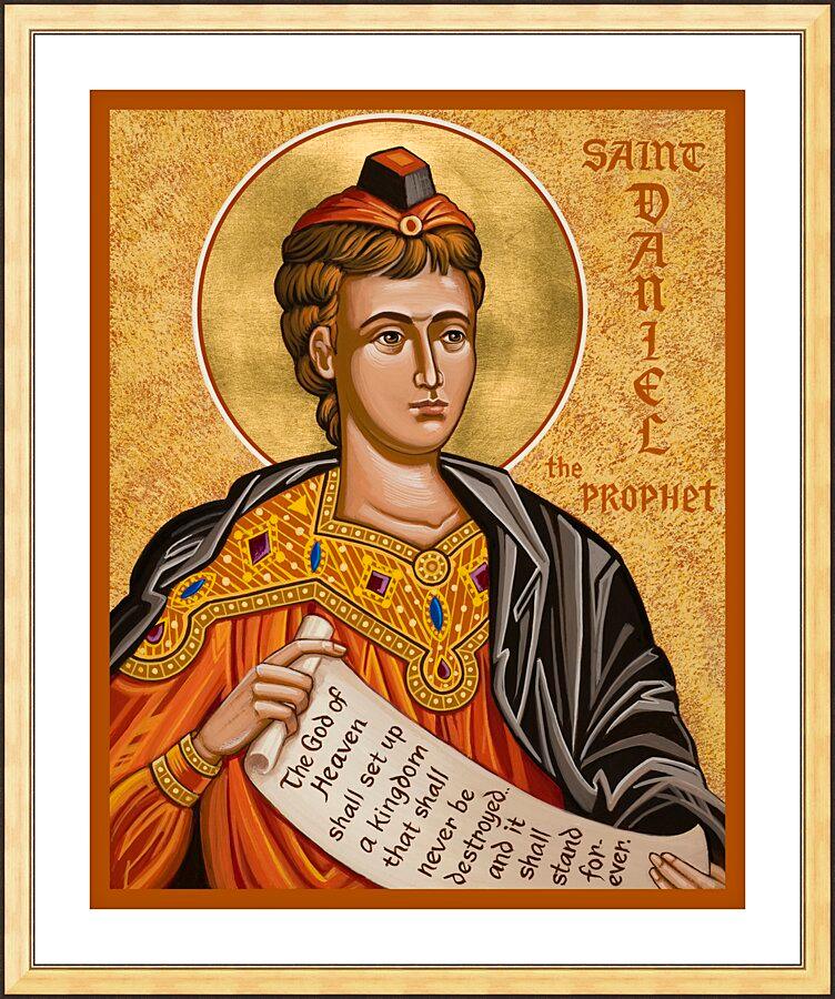 Wall Frame Gold, Matted - St. Daniel the Prophet by Joan Cole - Trinity Stores